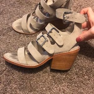 Sol sana taupe block heel sandals